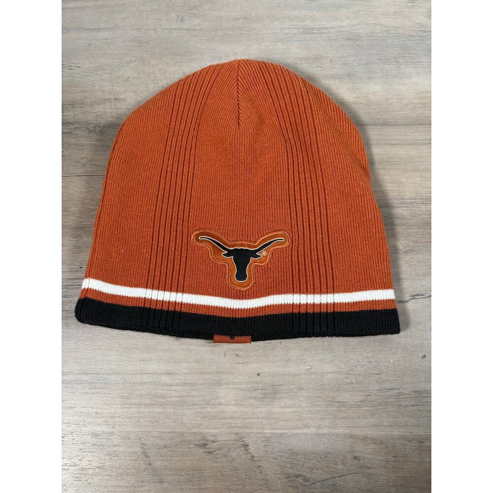 Texas NCAA Champs Orange Black Beanie Cap-‎ EUC